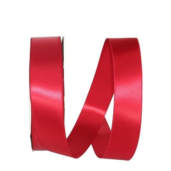 Reliant Ribbon Reliant Ribbon 5000-908-09C 1.5 in. 100 Yards Double Face Satin Allure Ribbon; Scarlet 5000-908-09C